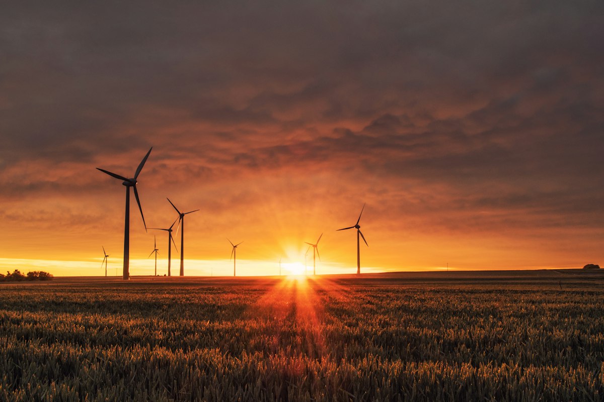 Éoliennes dans le nord de la France